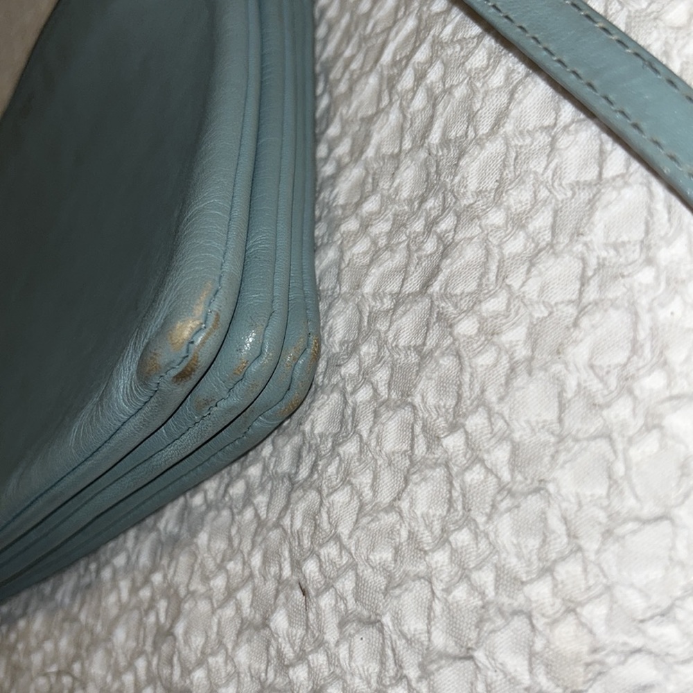 Celine large trio aqua leather Crossbody - Picture 10 of 11